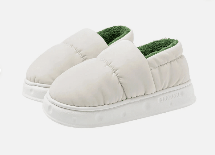 Ladies' House Shoes – Cozy Non-Slip Slippers and Indoor House Shoes White