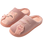 Ladies' Slippers with Cats - Soft Slippers & House Shoes Pink