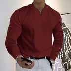 Admire | Comfortable Refined Shirt Burgundy red