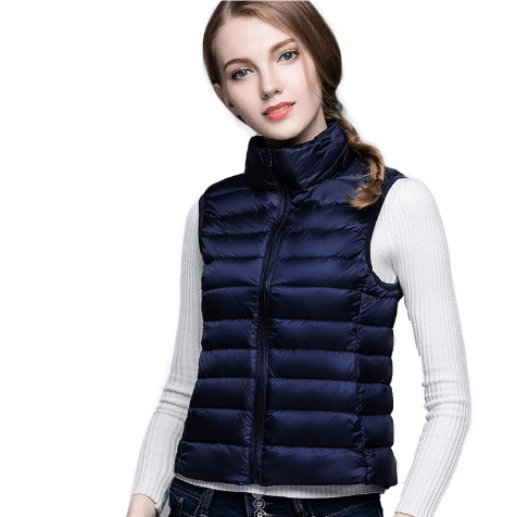 Leontine | Women's Sleeveless Vest | Winter Navy Blue