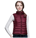 Leontine | Women's Sleeveless Vest | Winter wine red
