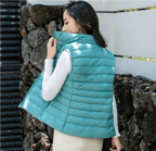 Leontine | Women's Sleeveless Vest | Winter cyan