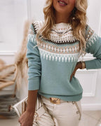Flora | Women’s Warm Sweater – Chic Oversized Knit & Refined Slimming Texture