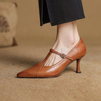 Lorena | Women’s Genuine Leather Heels – Chic Artisan Pointed-Toe & Refined Stiletto Comfort 1