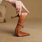 Lorena | Women’s Genuine Leather Heels – Chic Artisan Pointed-Toe & Refined Stiletto Comfort 4