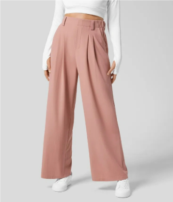 Lou | Casual women's wide-leg trousers with a high waist | Relaxed fit 2
