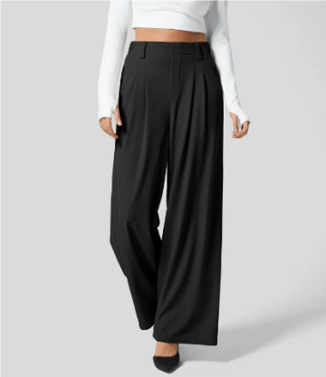 Lou | Casual women's wide-leg trousers with a high waist | Relaxed fit 4