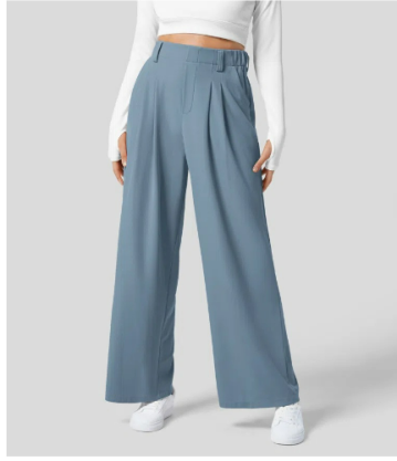 Lou | Casual women's wide-leg trousers with a high waist | Relaxed fit 8