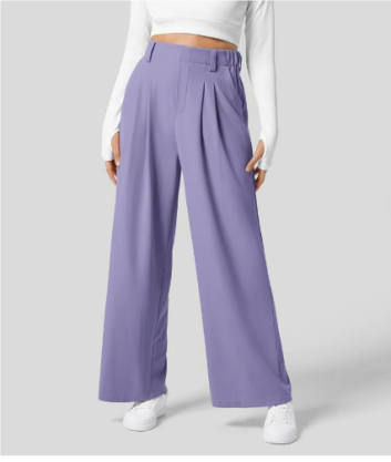 Lou | Casual women's wide-leg trousers with a high waist | Relaxed fit 9