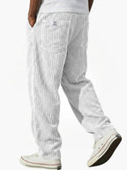 Zipari | Modern and Relaxed Men's Corduroy Trousers White