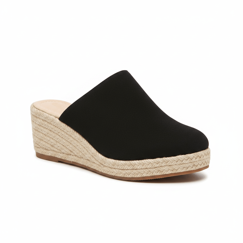 Lumi | Women’s Espadrille Wedge Mules – Sleek Closed-Toe Design & Elevated Architectural Heel 1