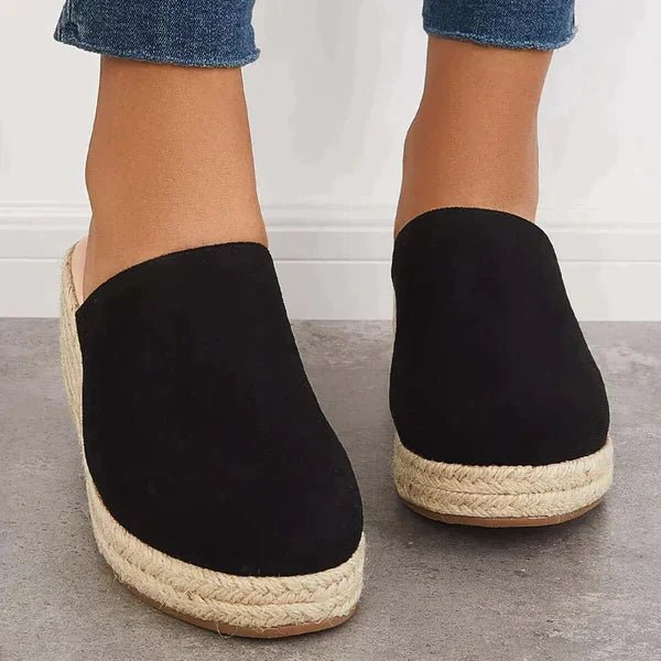 Lumi | Women’s Espadrille Wedge Mules – Sleek Closed-Toe Design & Elevated Architectural Heel 3