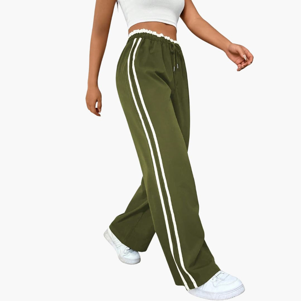 Luna | Women's Pants with Elastic Waist and Side Stripes - Comfortable and stylish women's pants with drawstring 3