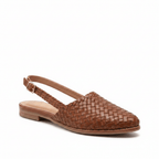 Dôre | Women’s Refined Woven Flats – Chic Artisan Basket-Weave & Refined Slimming Silhouette