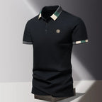 Calico | Luxury Men’s Polo with Classic Collar and Breathable Comfort Black
