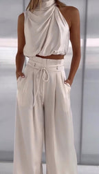 Luxurious Two-Piece Set With Elegant Top And Pants For Party And Everyday Use 8
