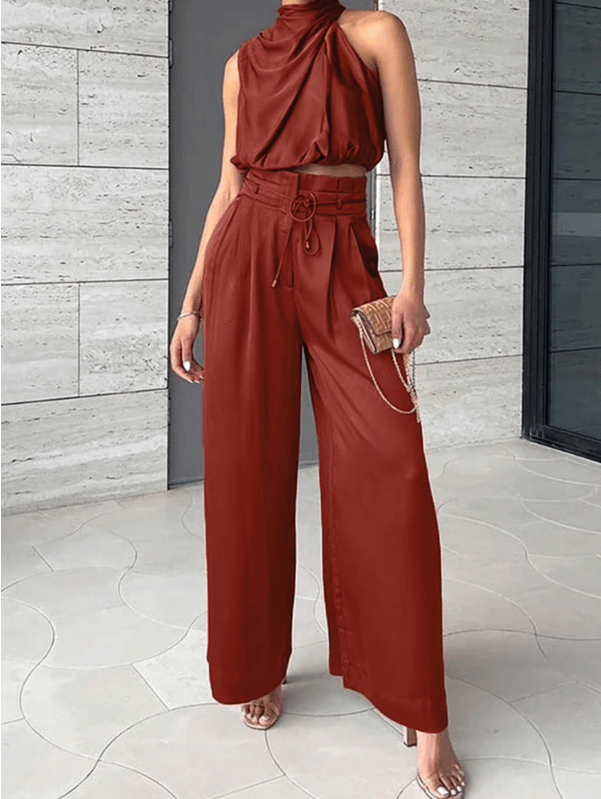 Luxurious Two-Piece Set With Elegant Top And Pants For Party And Everyday Use 9