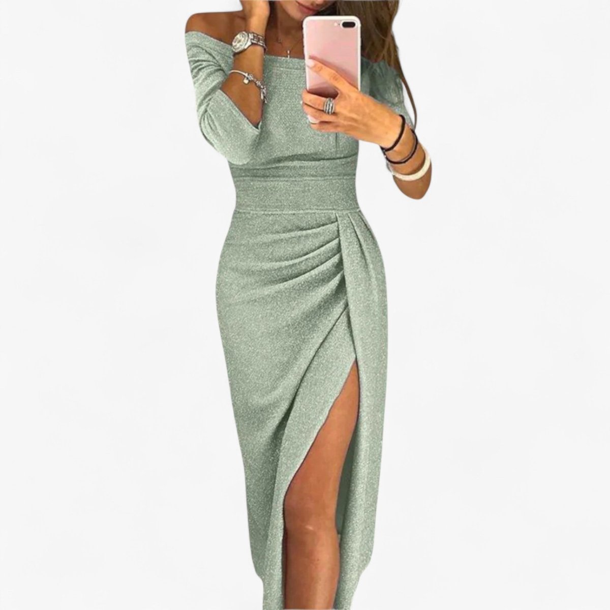 Lyvanta | Women's Elegant Dress – Bare Shoulders & Sophisticated Design 0