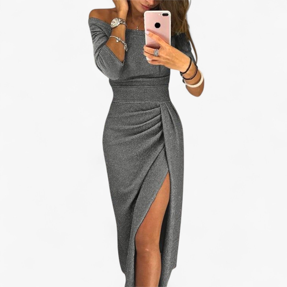 Lyvanta | Women's Elegant Dress – Bare Shoulders & Sophisticated Design 4