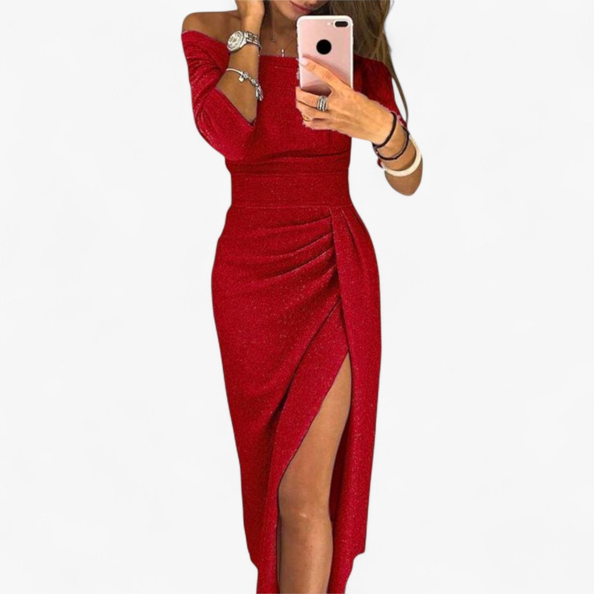 Lyvanta | Women's Elegant Dress – Bare Shoulders & Sophisticated Design 7