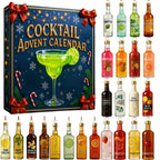 Cocktail Advent Calendar 2026 – 24 Mini Cocktail Bottle Ornaments, Christmas Countdown for Adults (Non-Alcoholic)