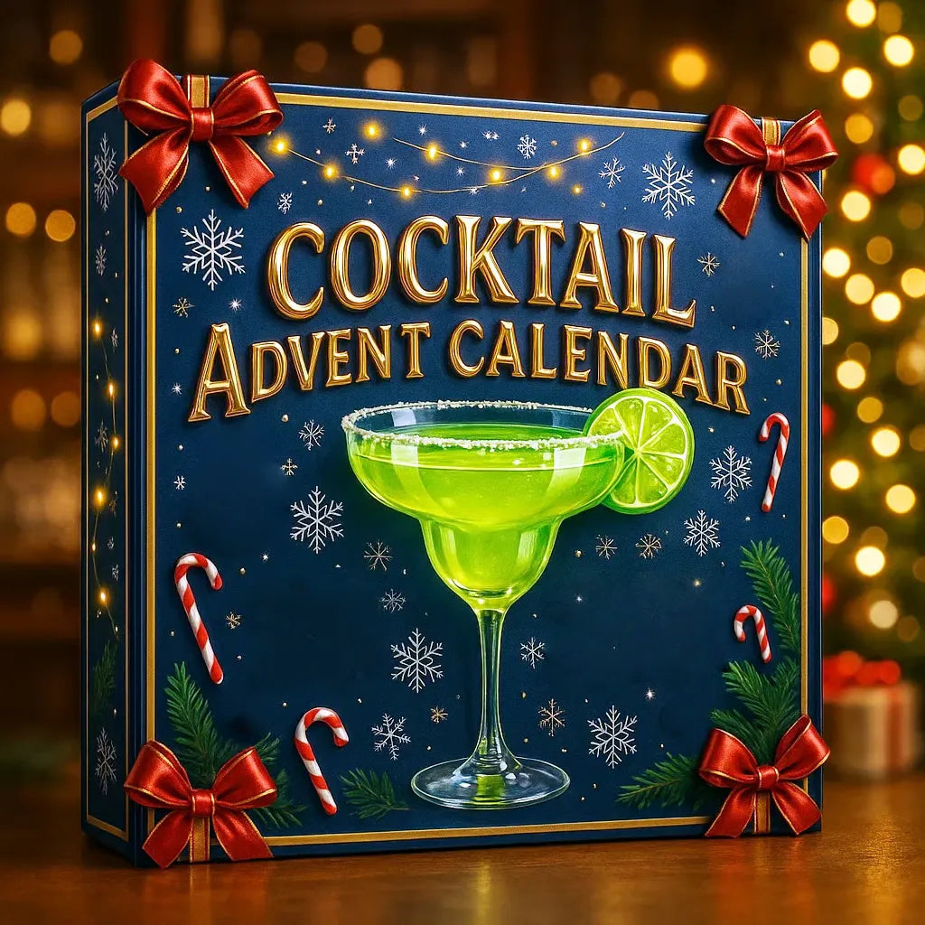 Cocktail Advent Calendar 2026 – 24 Mini Cocktail Bottle Ornaments, Christmas Countdown for Adults (Non-Alcoholic)
