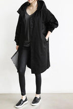 Maria | Elegant waterproof trench coat with hood 8