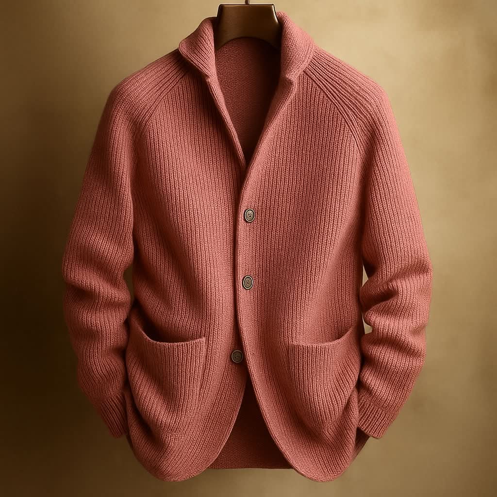 Zipari | RIBBED CARDIGAN Red