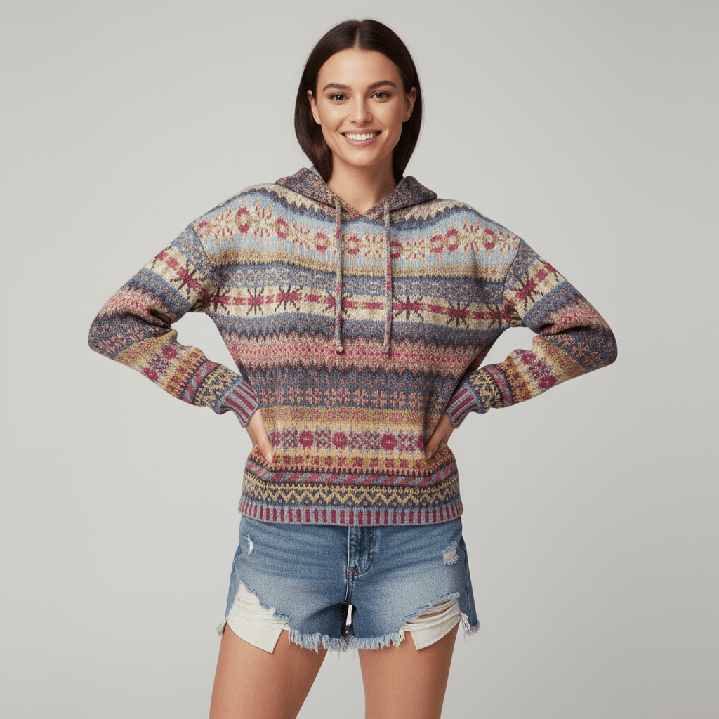 Viore | Women’s Stylish Warm Hoodie – Chic Oversized Fleece & Refined Slimming Texture