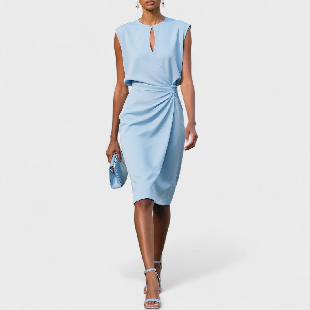Mechi | Women’s Elegant and Classy Dress – Chic Architectural Midi & Refined Slimming Silhouette 0