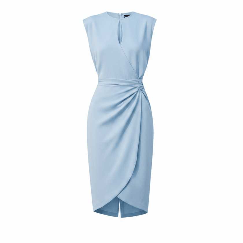 Mechi | Women’s Elegant and Classy Dress – Chic Architectural Midi & Refined Slimming Silhouette 1
