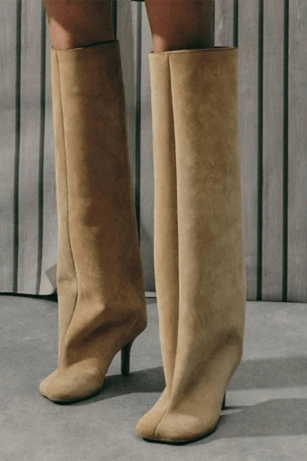 Aura | Women’s Faux Suede Boots – Chic Artisan Ankle Silhouette & Refined Slimming Edge