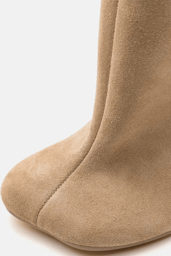 Aura | Women’s Faux Suede Boots – Chic Artisan Ankle Silhouette & Refined Slimming Edge