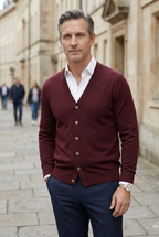 Calico | Men’s Cardigan | Button V Neck