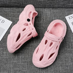 Men's Hollow Garden Clogs - Non-Slip Summer Beach Sandals with Soft Sole