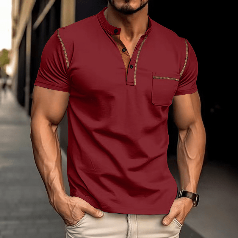 Men's Polo Shirt Cotton Blue All-round comfort and leisure