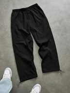 Men's Quick-Dry Joggers – Lightweight Striped Drawstring Streetwear Pants