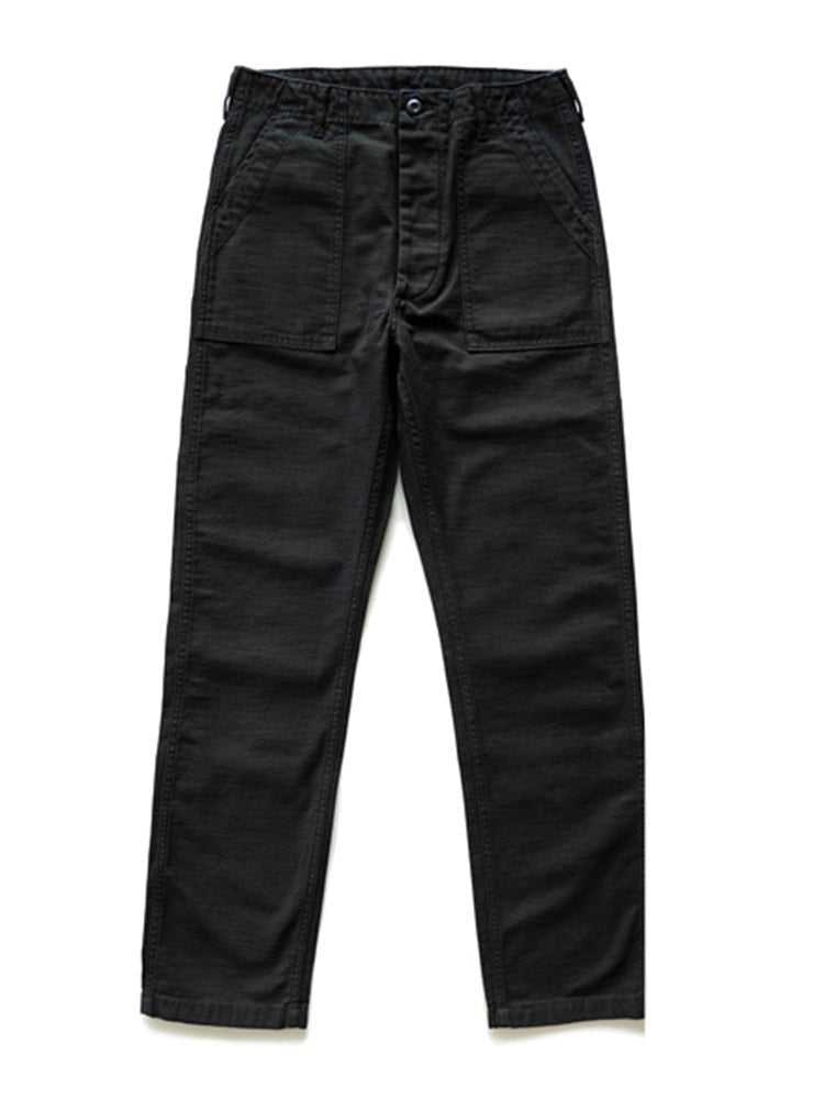 Men’s Straight Casual Pants – Authentic OG-107 Heritage Sateen, Garrison Tailoring & Military Urban Majesty Black