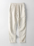 Men's Summer Set Shirt and Trousers Stand Collar Short Sleeve Lightweight 4