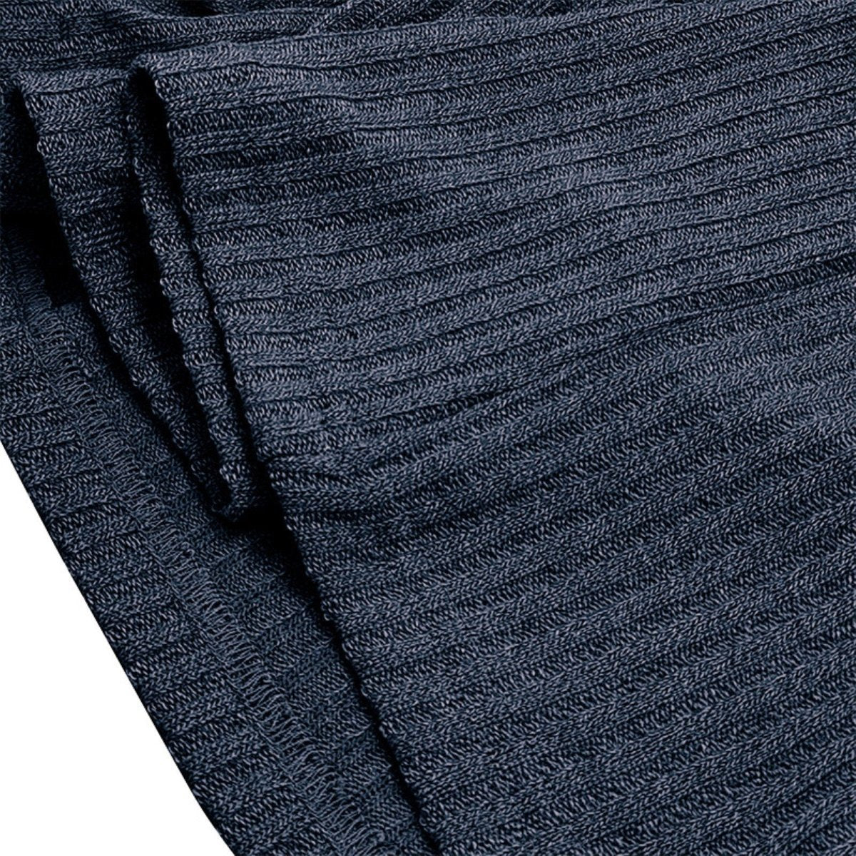 Men’s T-Shirt with Button Placket Ribbed Texture and Short Sleeves 5