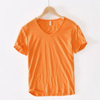 Men’s T-Shirt with V-Neck and Short Sleeves 1