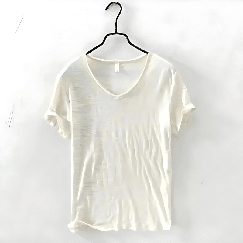 Men’s T-Shirt with V-Neck and Short Sleeves 3
