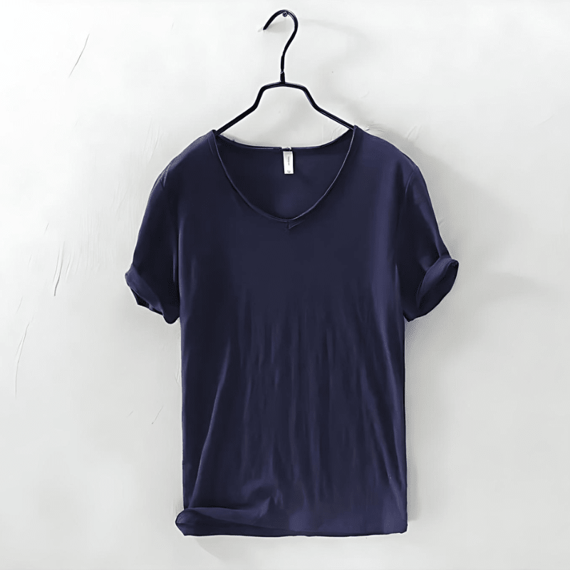 Men’s T-Shirt with V-Neck and Short Sleeves 4