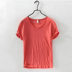 Men’s T-Shirt with V-Neck and Short Sleeves 5