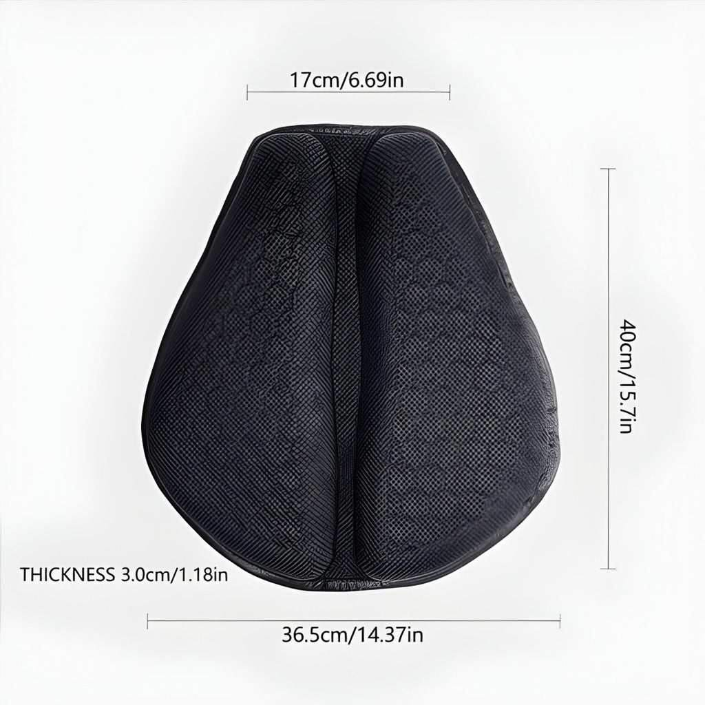 Motorcycle Gel Seat Cushion For Long Distance Rides Petal Shaped Design Breathable
