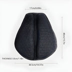 Motorcycle Gel Seat Cushion For Long Distance Rides Petal Shaped Design Breathable