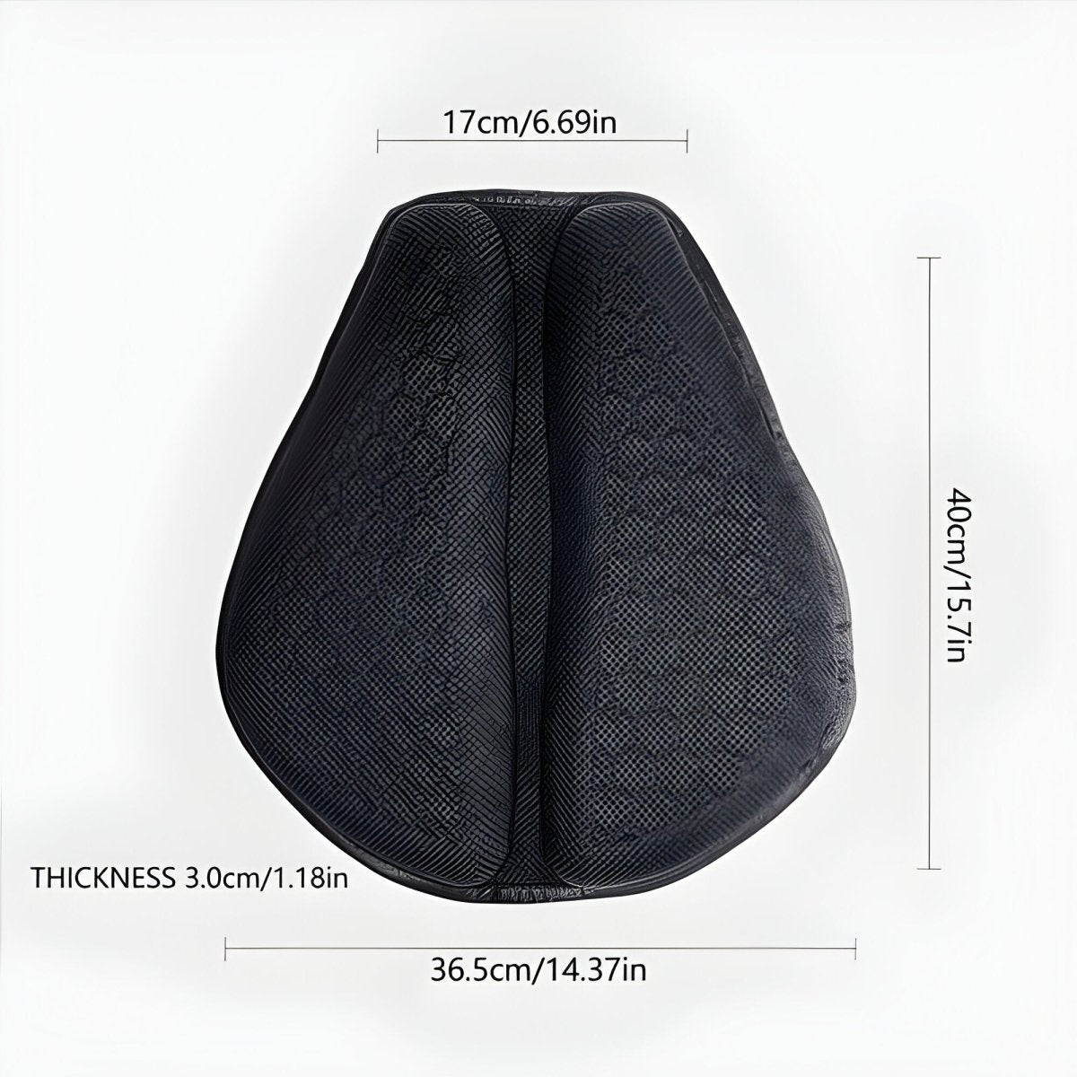 Motorcycle Gel Seat Cushion For Long Distance Rides Petal Shaped Design Breathable