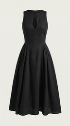 Nancy Linen Cutout Dress 4