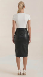 Natalie Draped Midi Skirt 3