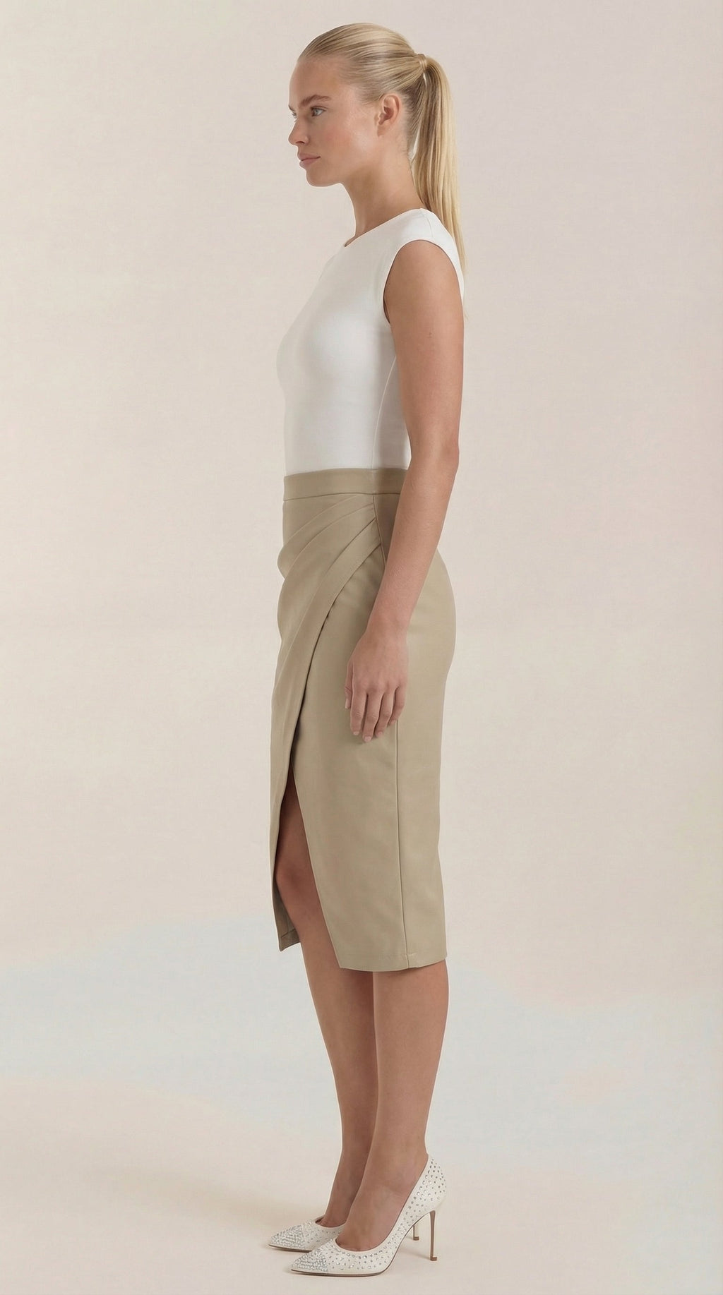 Natalie Draped Midi Skirt 6